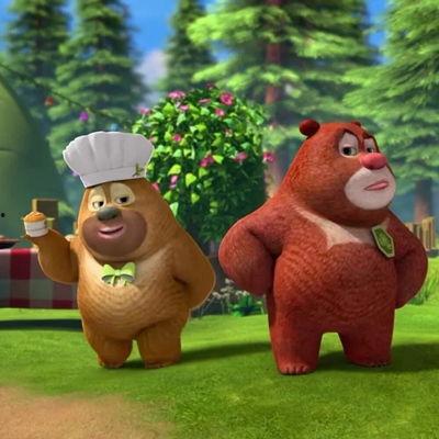 熊二可爱头像吃瓜视频下载,萌态十足，笑料横生